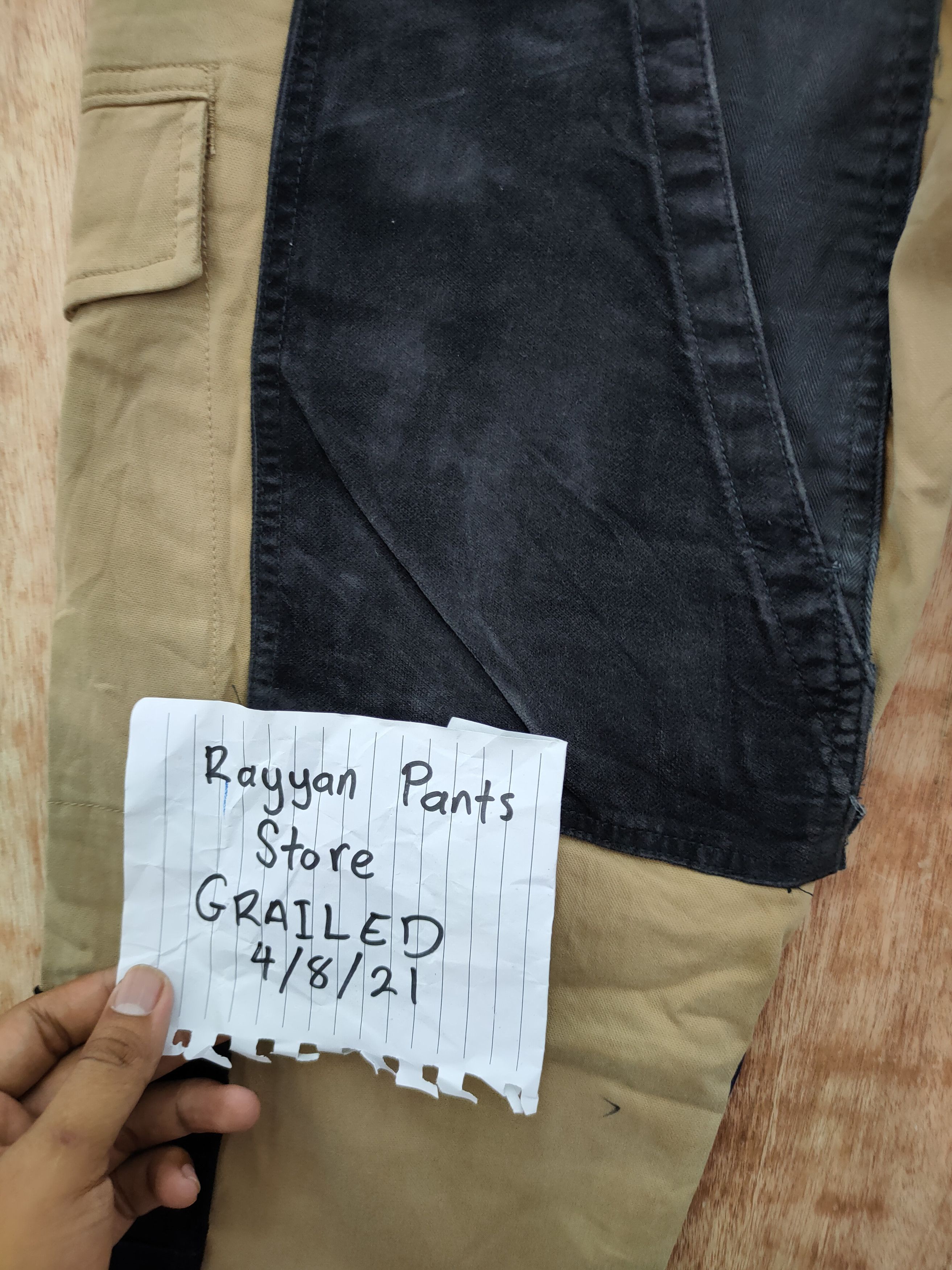 Japanese Brand Uniqlo Custom patachwork reconstruct cargo pants #46-025DLL Size US 32 / EU 48 - 10 Thumbnail