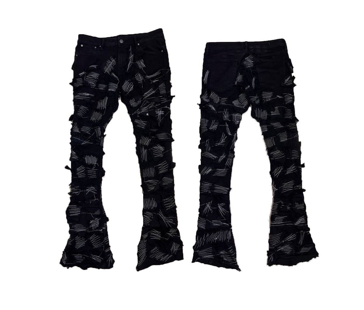 パンツ washed denim grunge 00s archive opium washed denim grunge 00s archive opium