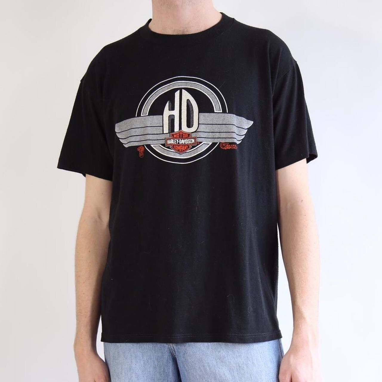 Harley Davidson × Vintage Vintage Harley Davidson logo graphic tee Size US XL / EU 56 / 4 - 1 Thumbnail