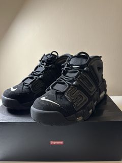 BUY Supreme X Nike Air More Uptempo Black