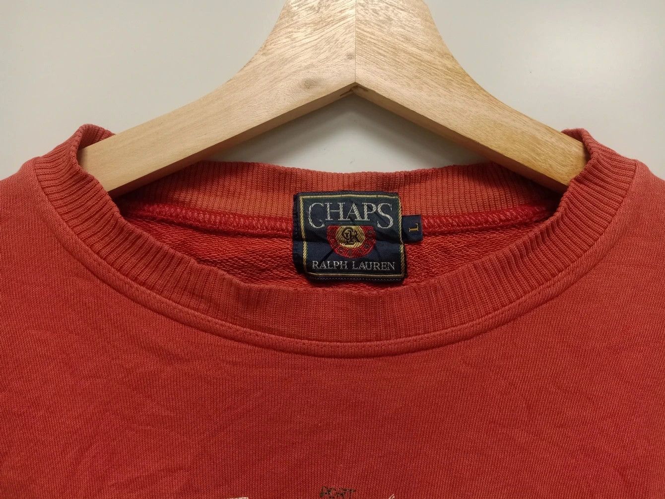 Chaps Ralph Lauren × Ralph Lauren × Vintage Vintage 90s sweatshirt chaps ralph lauren logo embroidery Size US L / EU 52-54 / 3 - 4 Thumbnail