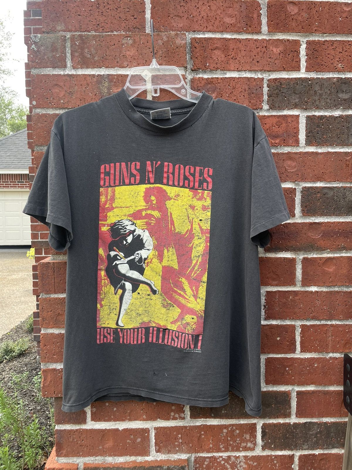 T-shirt Vintage Guns N' Roses 1991 Use Your Illusion Tour - Taille XL, Noir, Graphique