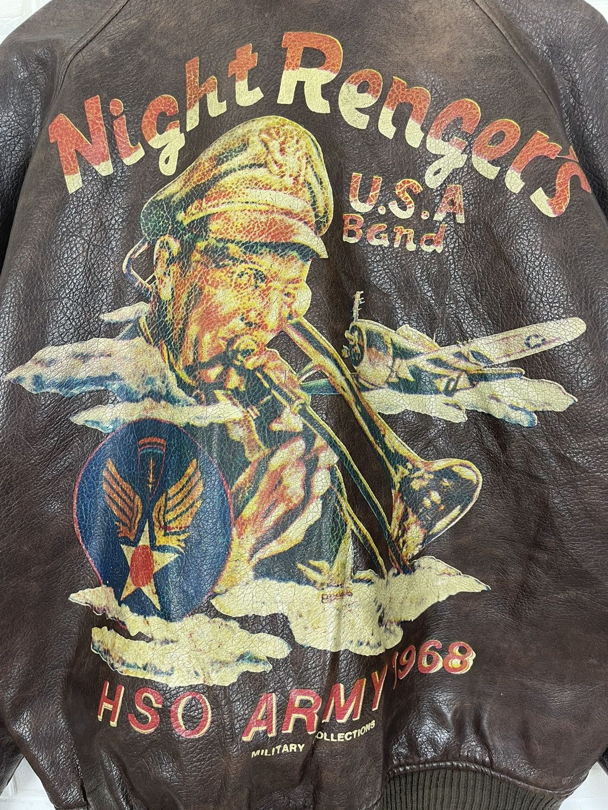 Vintage Vintage NIGHT RANGERS USA BAND Military 1968 Vietnam Fighter Size US M / EU 48-50 / 2 - 2 Thumbnail