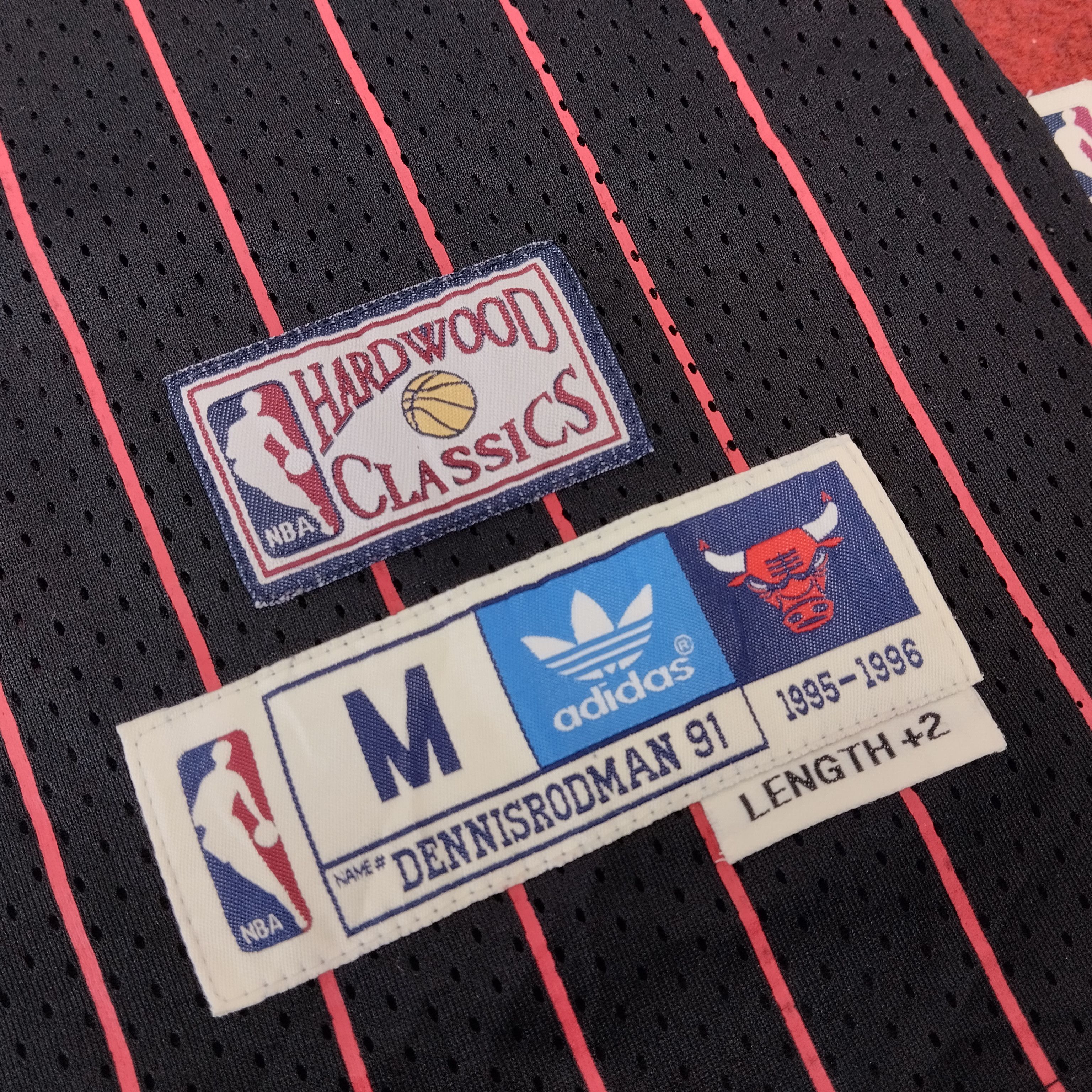 Adidas × NBA × Vintage ADIDAS Chicago Bulls NBA Rodman 91 Jersey Size US L / EU 52-54 / 3 - 11 Thumbnail