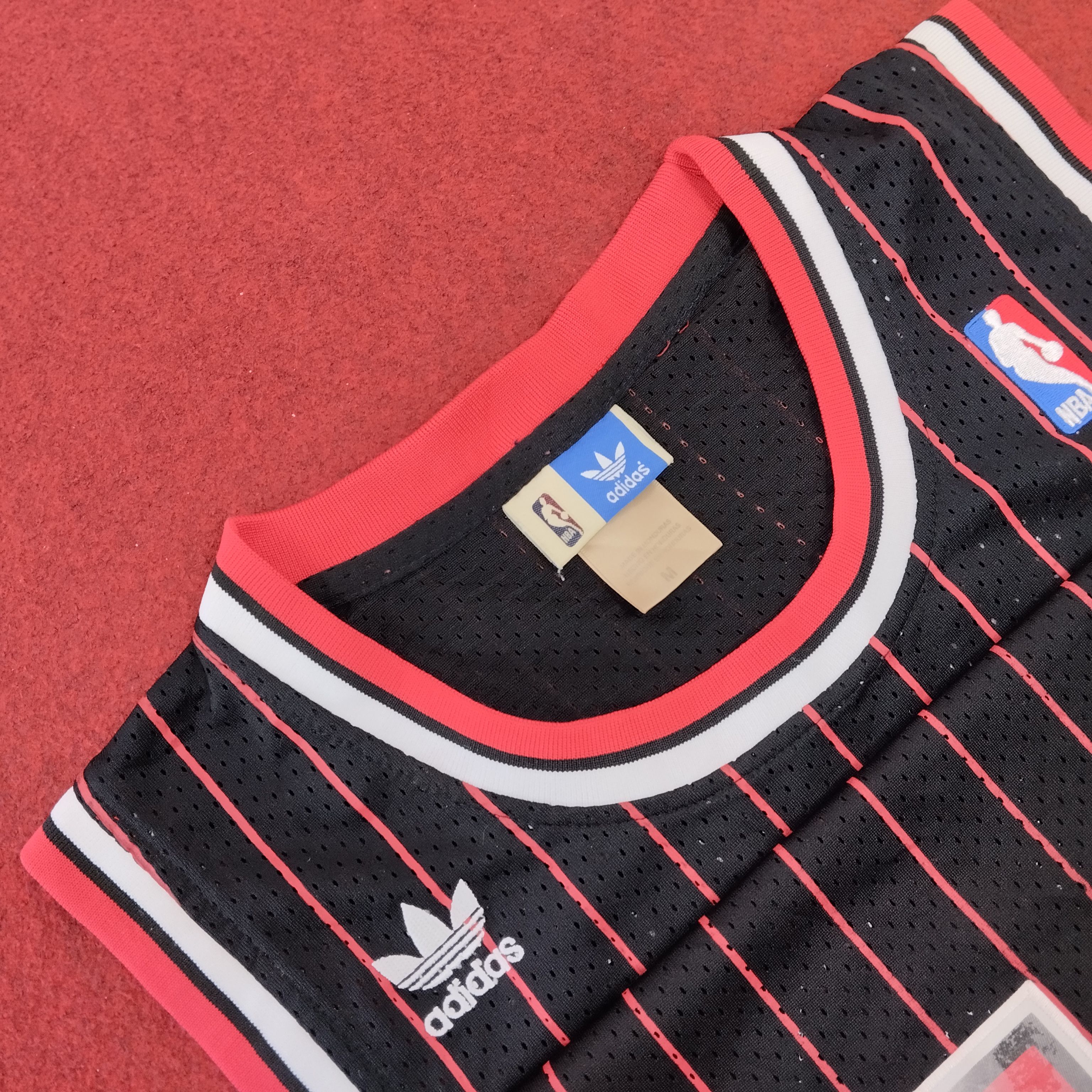 Adidas × NBA × Vintage ADIDAS Chicago Bulls NBA Rodman 91 Jersey Size US L / EU 52-54 / 3 - 5 Thumbnail