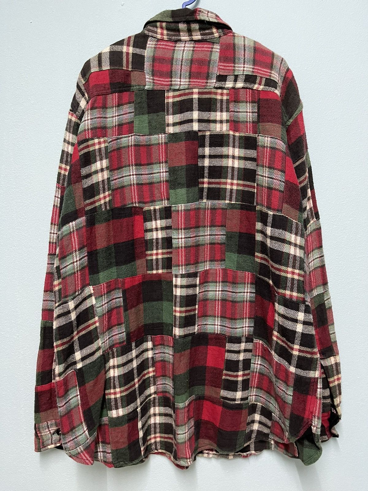 Blue Blue Japan × HOLLYWOOD RANCH MARKET × Vintage VINTAGE PATCHES WOOL FLANNEL WINTER BLUE BLUE JAPAN Size US XL / EU 56 / 4 - 4 Thumbnail