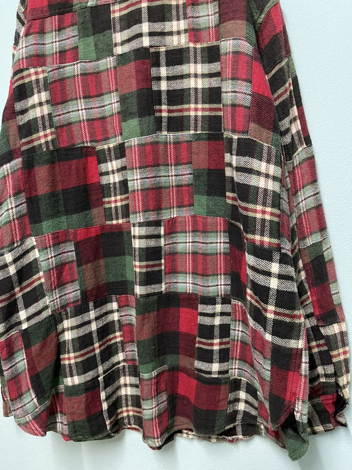 Blue Blue Japan × HOLLYWOOD RANCH MARKET × Vintage VINTAGE PATCHES WOOL FLANNEL WINTER BLUE BLUE JAPAN Size US XL / EU 56 / 4 - 5 Thumbnail