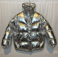 Martin Margiela New Iridescent Oversized Puffer Jacket A/W 2018 For Sale at  1stDibs
