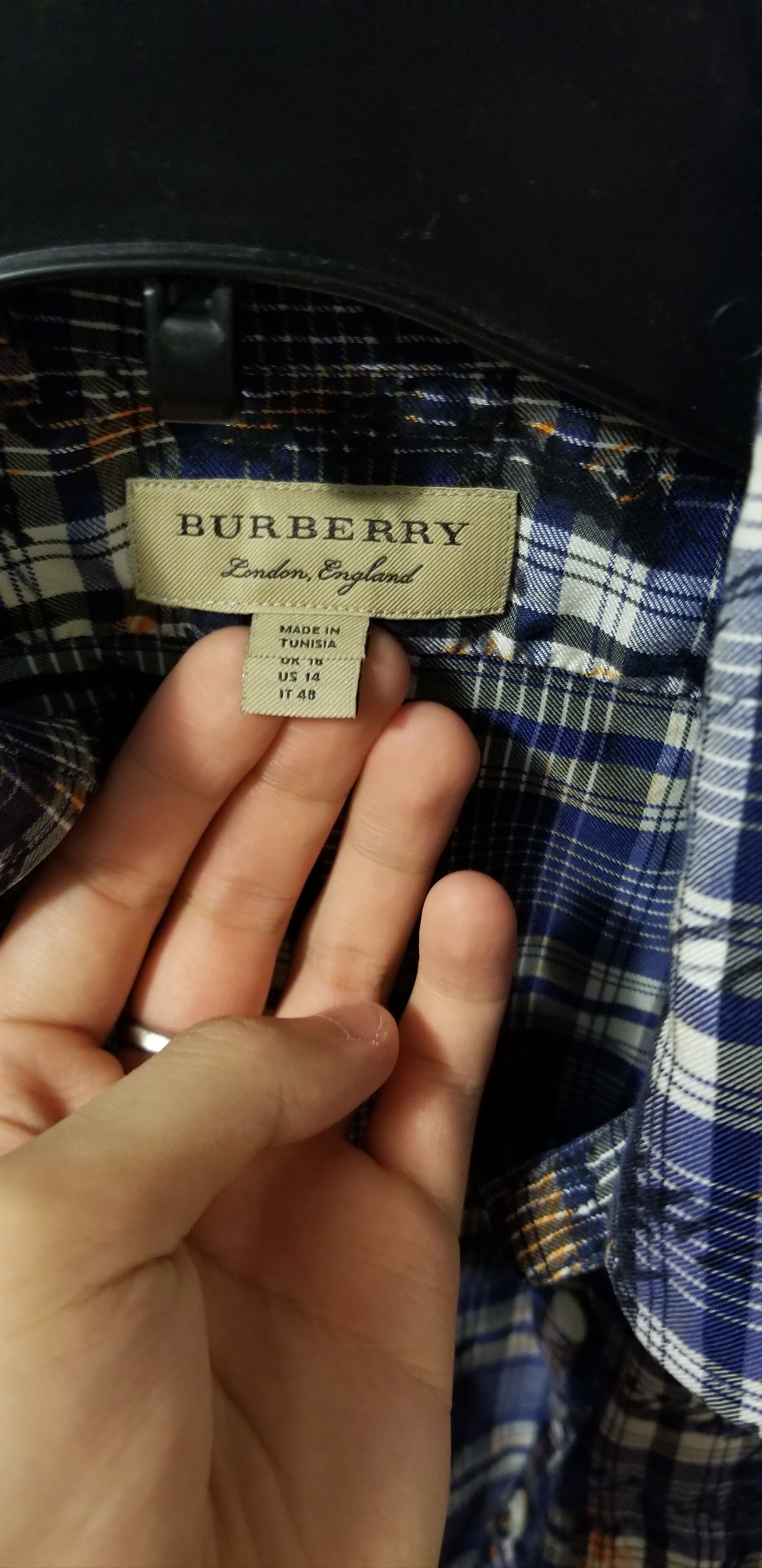 Burberry Women Oversize Burberry Button Up Shirt Size XL / US 12-14 / IT 48-50 - 2 Thumbnail