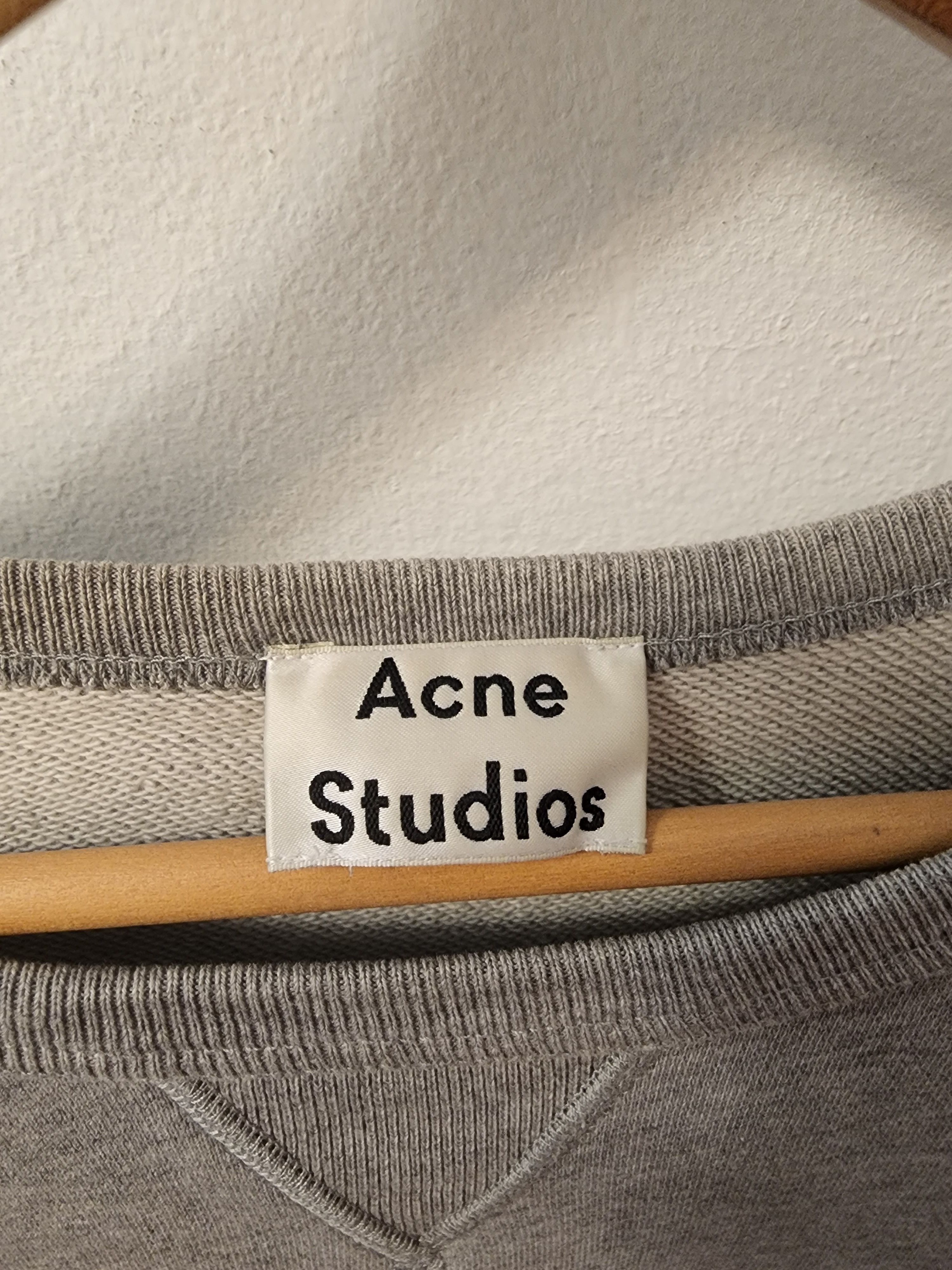 Acne Studios College Face Grey Sweatshirt Size US M / EU 48-50 / 2 - 2 Thumbnail