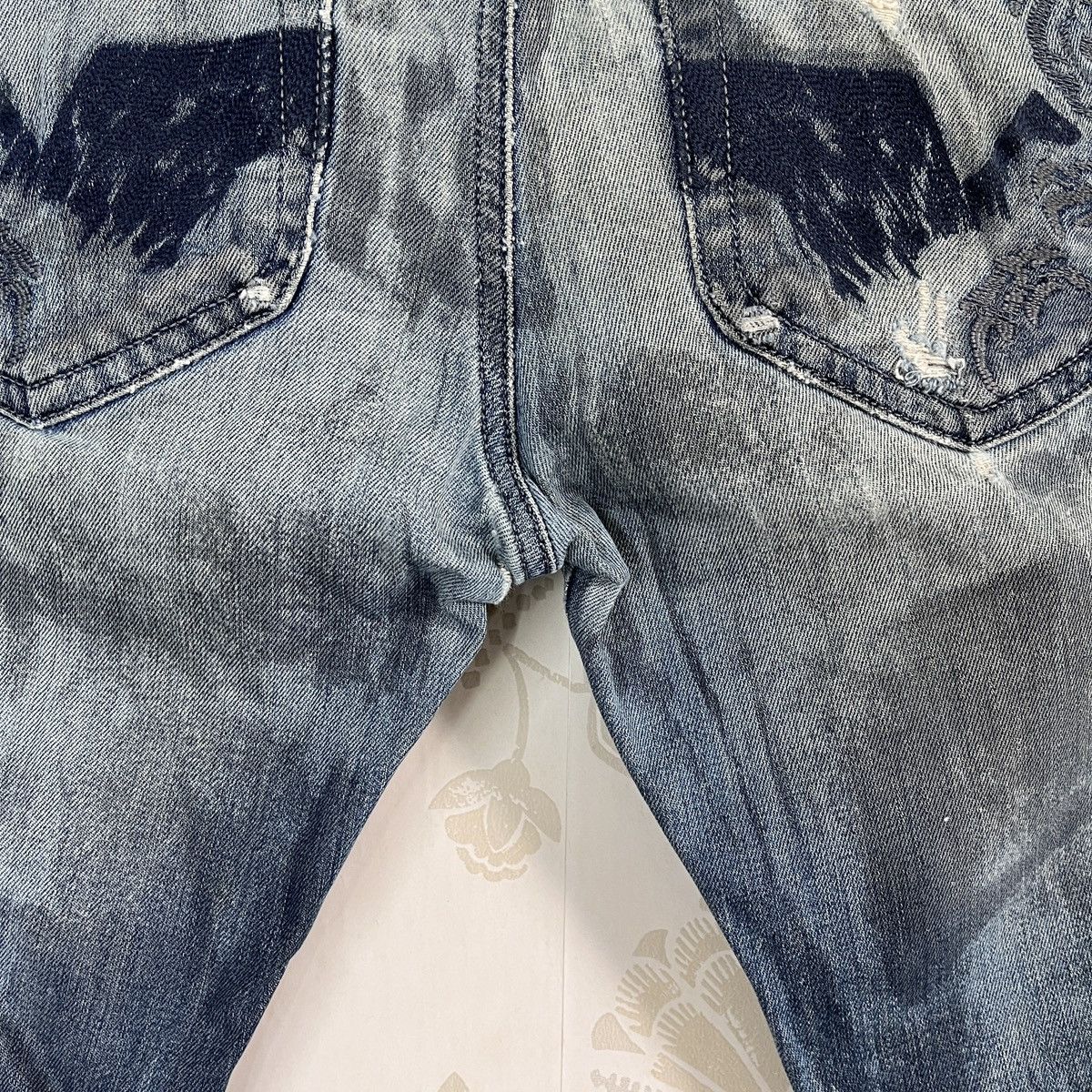 Diesel × Vintage Thrashed Diesel Black Thanaz Vintage Made In Italy Size US 31 - 23 Thumbnail