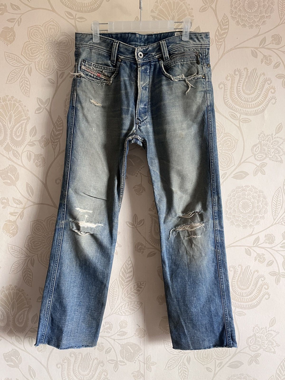 Diesel × Vintage Diesel Paddom Vintage Distressed Denim Made In Italy Size US 30 / EU 46 - 1 Thumbnail