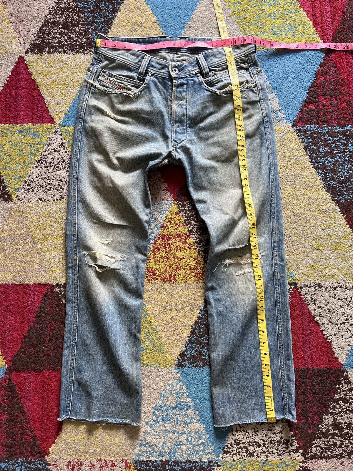 Diesel × Vintage Diesel Paddom Vintage Distressed Denim Made In Italy Size US 30 / EU 46 - 3 Thumbnail
