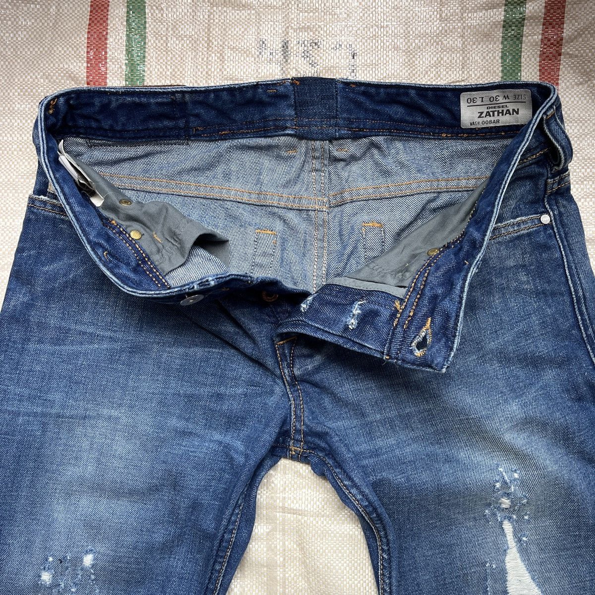 Diesel × Vintage Flare Diesel Zathan Denim Jeans Size US 30 / EU 46 - 10 Thumbnail