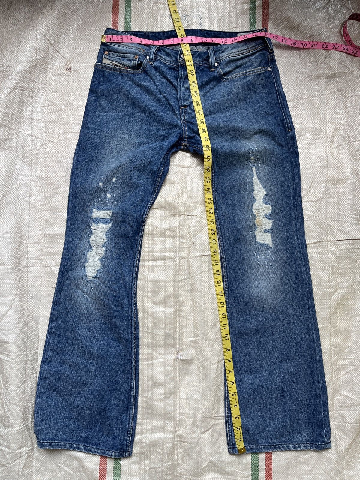 Diesel × Vintage Flare Diesel Zathan Denim Jeans Size US 30 / EU 46 - 4 Thumbnail