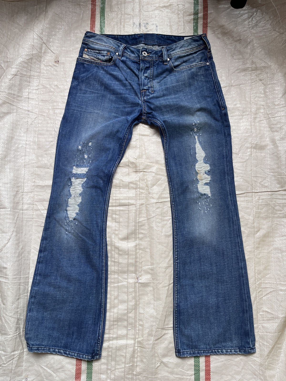 Diesel × Vintage Flare Diesel Zathan Denim Jeans Size US 30 / EU 46 - 21 Thumbnail