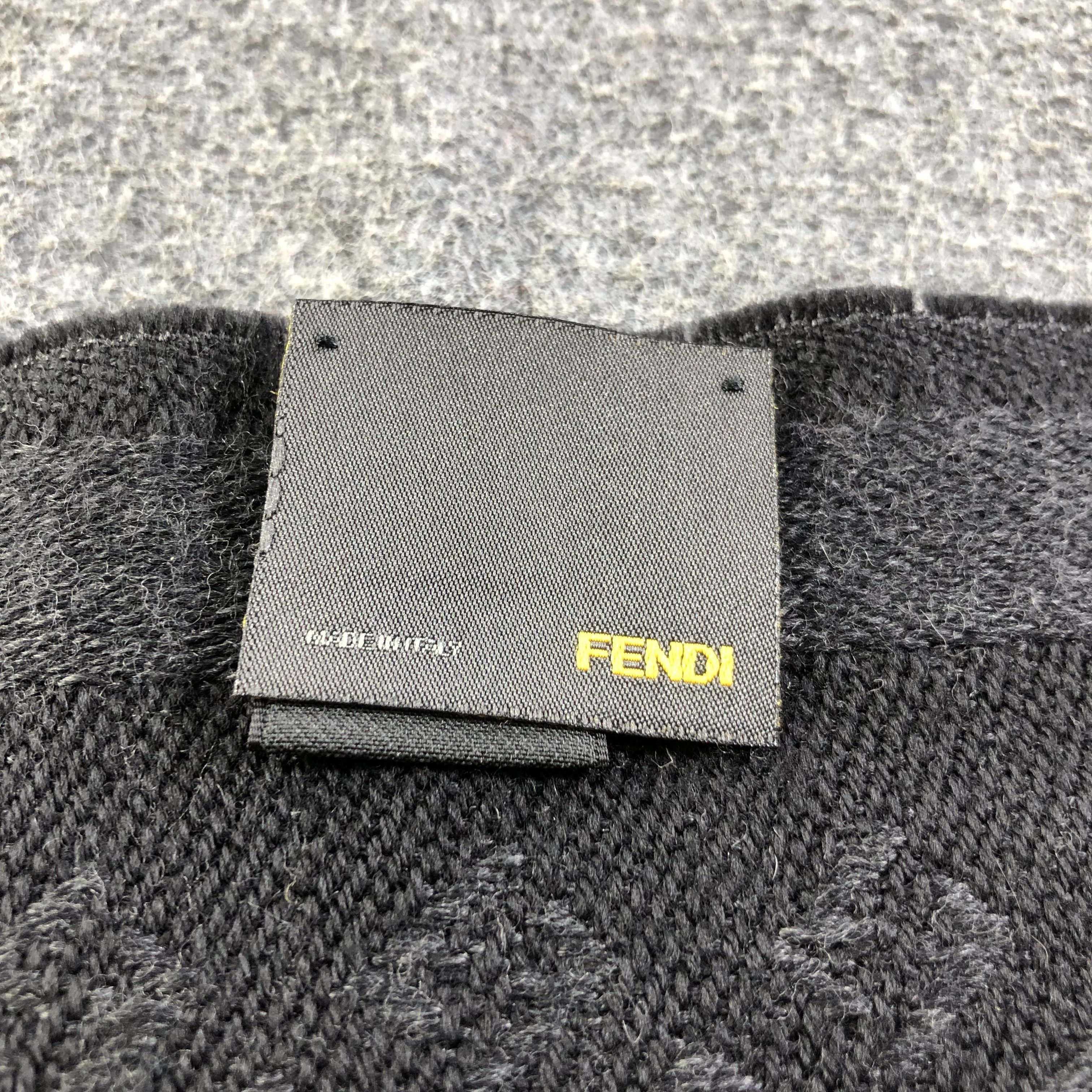Fendi Fendi FF Monogram Wool Scarf Muffler V1737 Size ONE SIZE - 6 Thumbnail