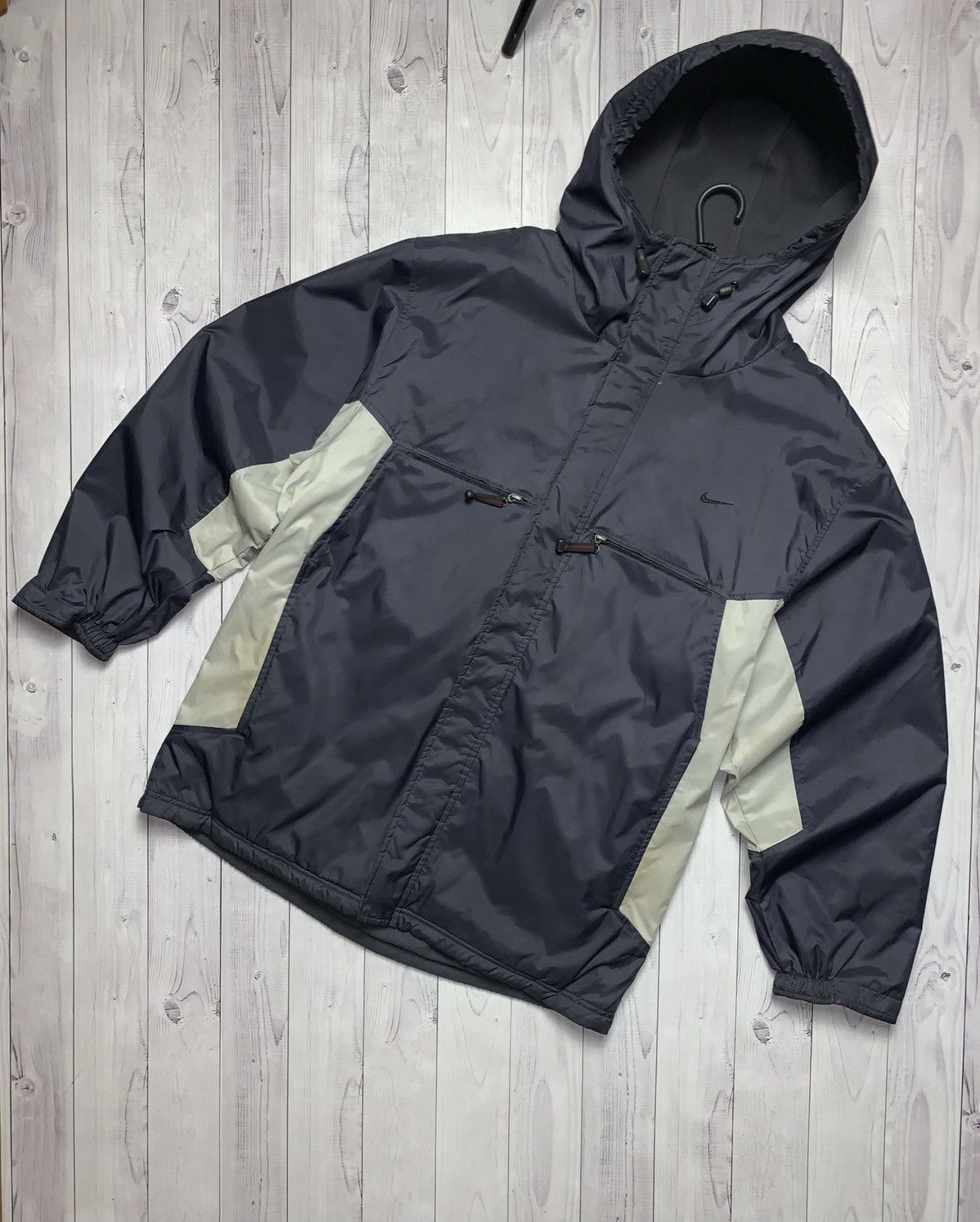 Vintage Vintage Nike parka jacket size L reversible big logo Size US L / EU 52-54 / 3 - 4 Thumbnail