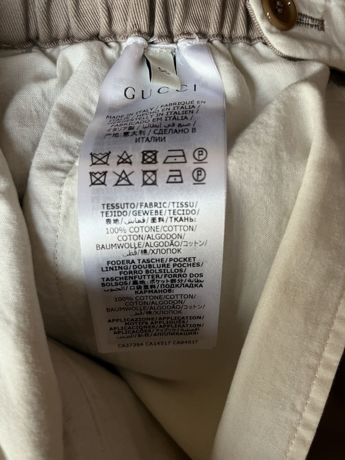 Gucci GUCCI Cotton Drill Nautical Logo Patch Cargo Pant 50/L Size US 34 / EU 50 - 10 Thumbnail