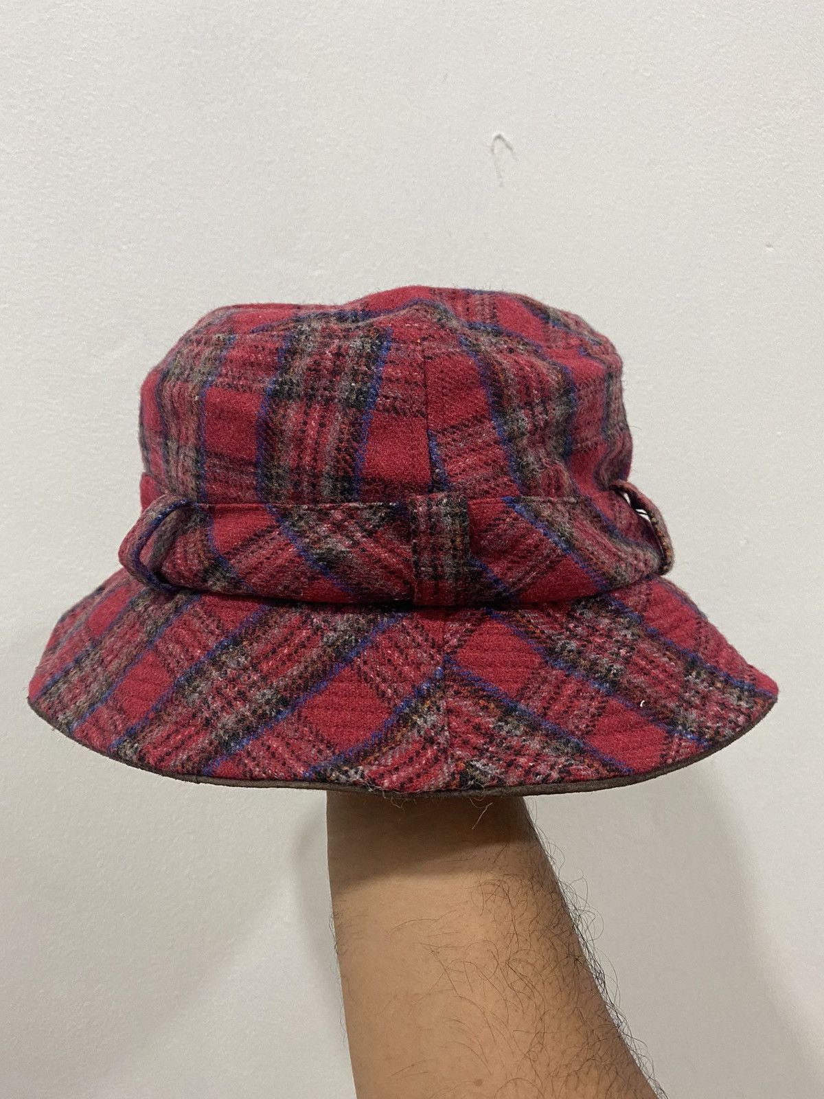 Other VTG Wool Plaid Pattern Outdoor Bucket Hat Size ONE SIZE - 1 Thumbnail