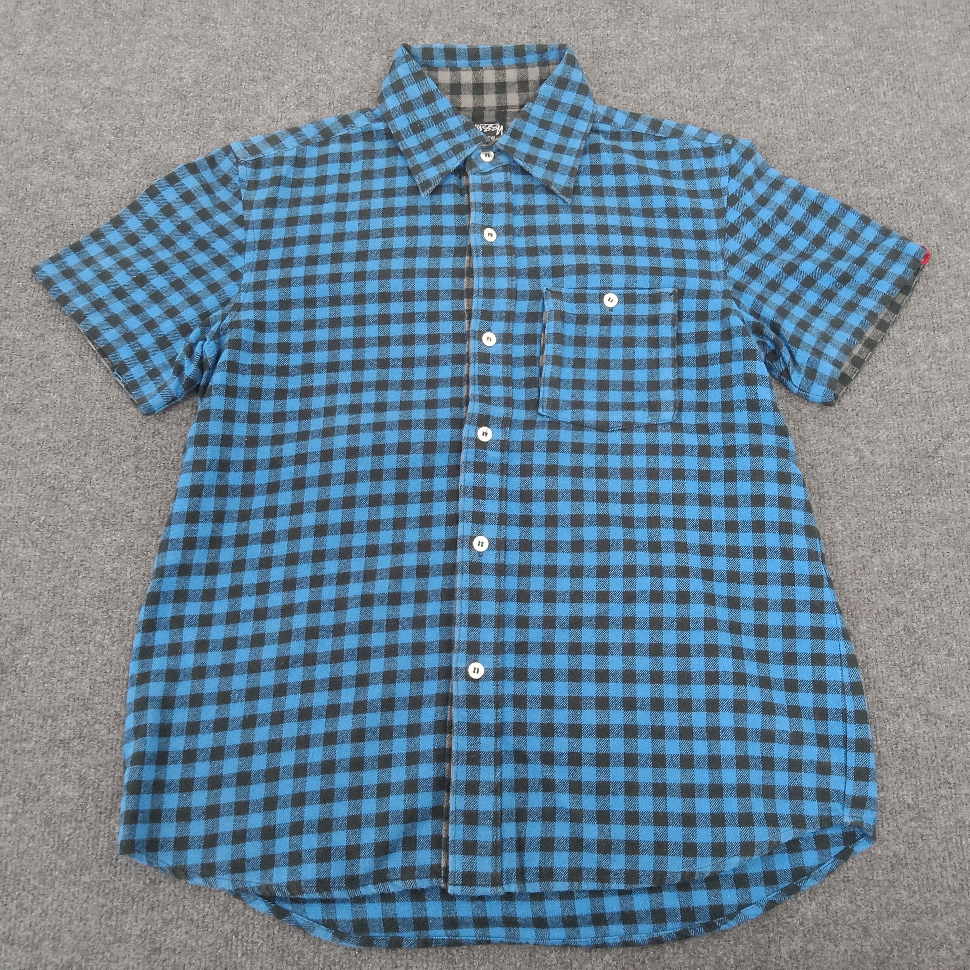 Stussy × Vintage Stussy Streetwear Logo Design Shirt Button Up Size US M / EU 48-50 / 2 - 3 Thumbnail