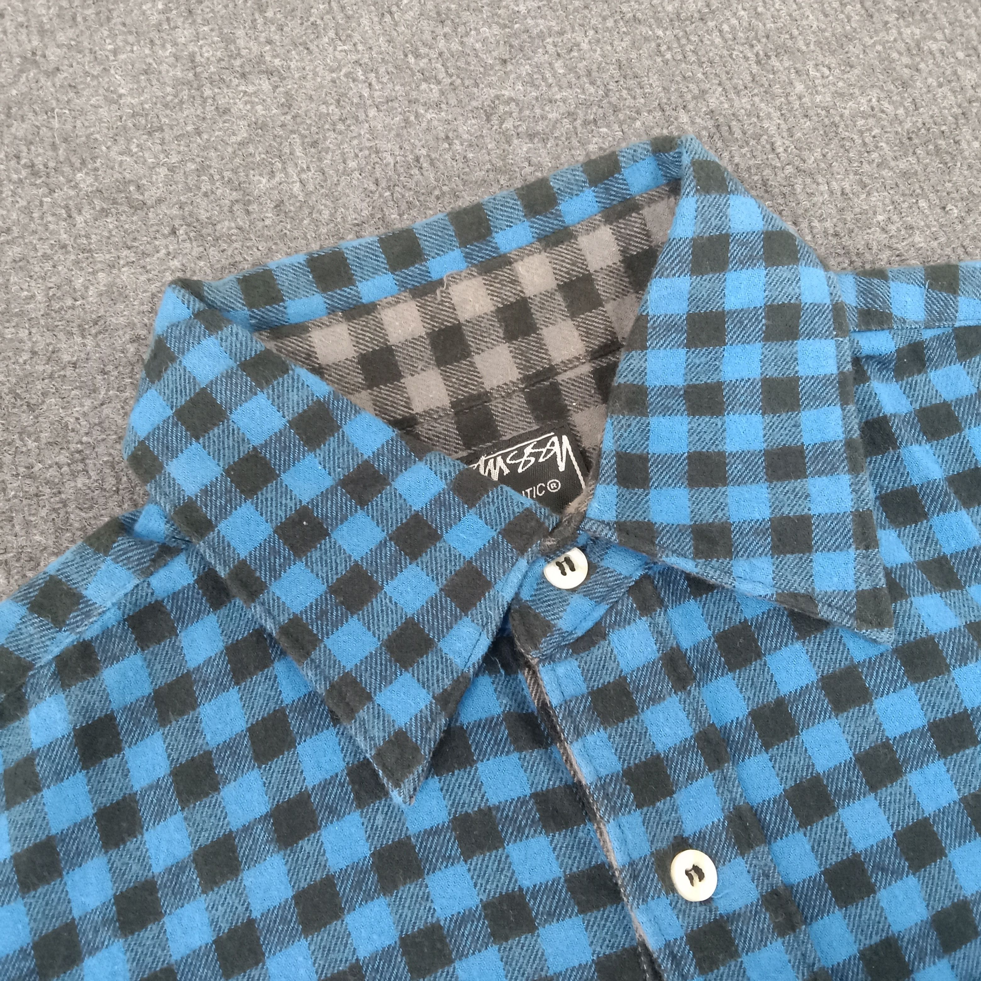 Stussy × Vintage Stussy Streetwear Logo Design Shirt Button Up Size US M / EU 48-50 / 2 - 4 Thumbnail