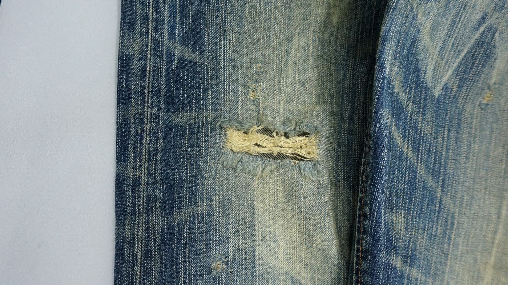 Edwin Steals! EDWIN Exclusive Vintage Distressed Jeans Size US 34 / EU 50 - 20 Thumbnail