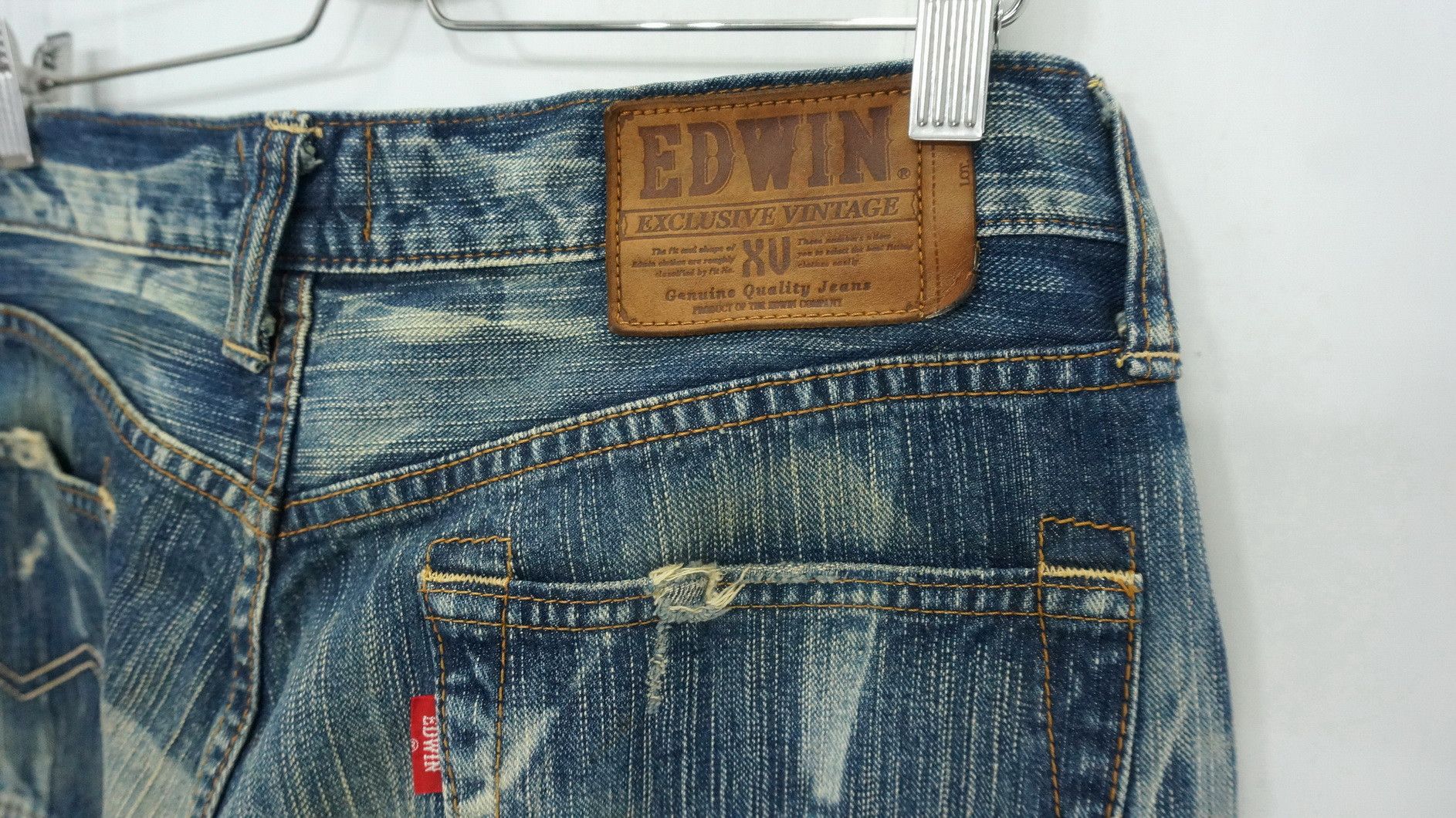 Edwin Steals! EDWIN Exclusive Vintage Distressed Jeans Size US 34 / EU 50 - 10 Thumbnail