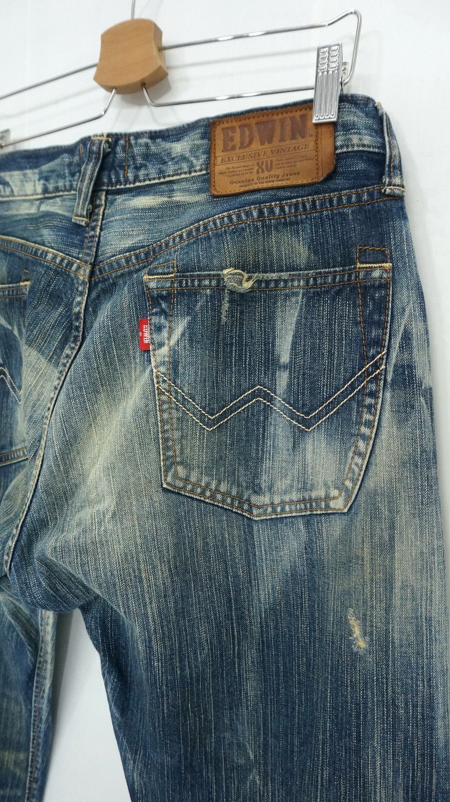 Edwin Steals! EDWIN Exclusive Vintage Distressed Jeans Size US 34 / EU 50 - 9 Thumbnail