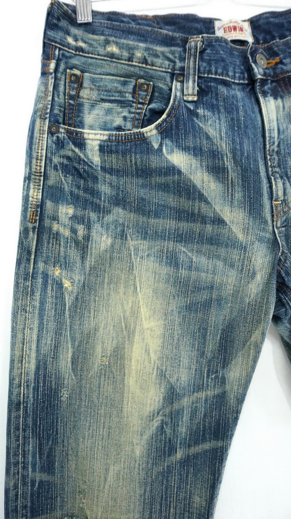 Edwin Steals! EDWIN Exclusive Vintage Distressed Jeans Size US 34 / EU 50 - 4 Thumbnail