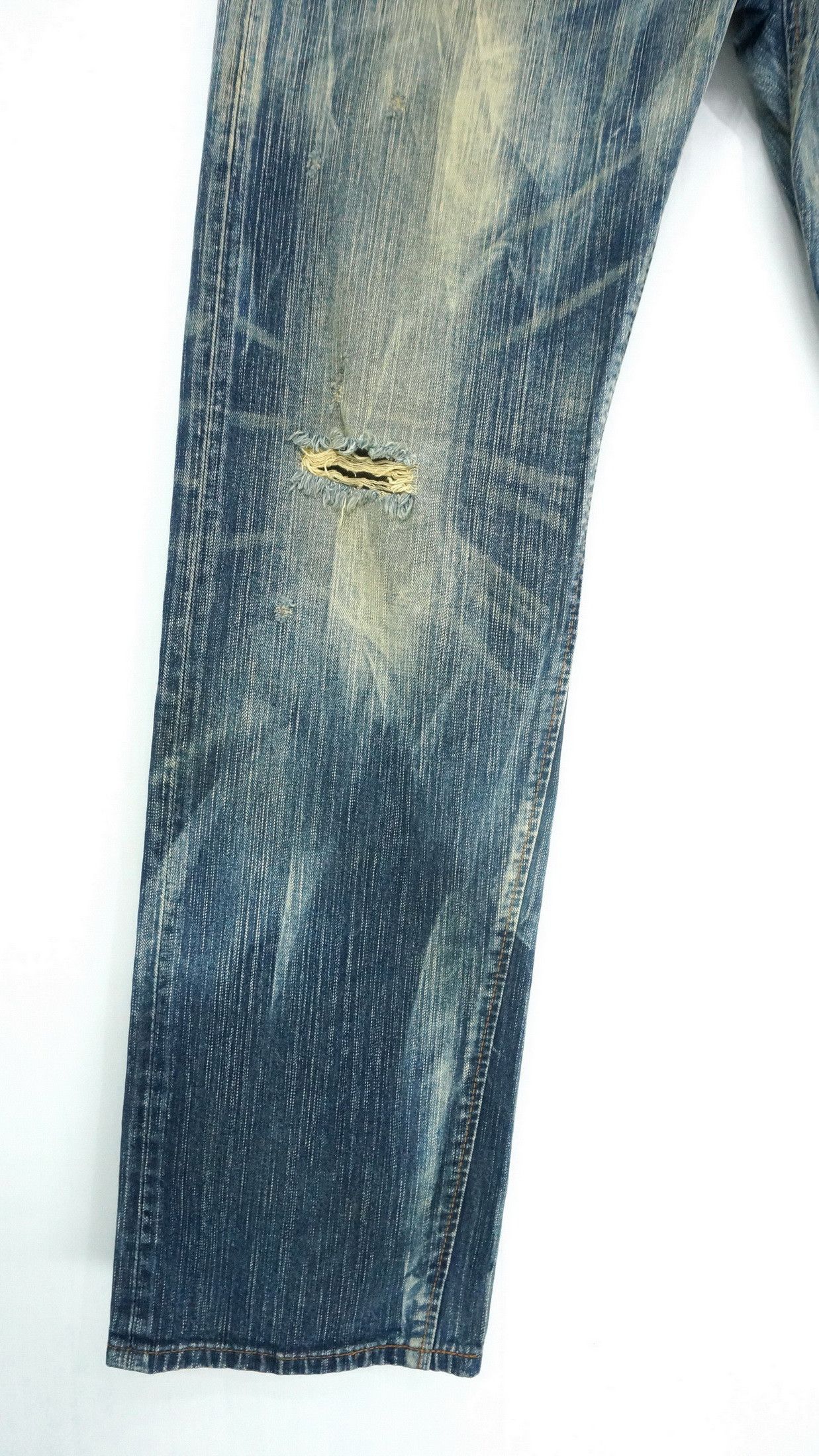 Edwin Steals! EDWIN Exclusive Vintage Distressed Jeans Size US 34 / EU 50 - 6 Thumbnail