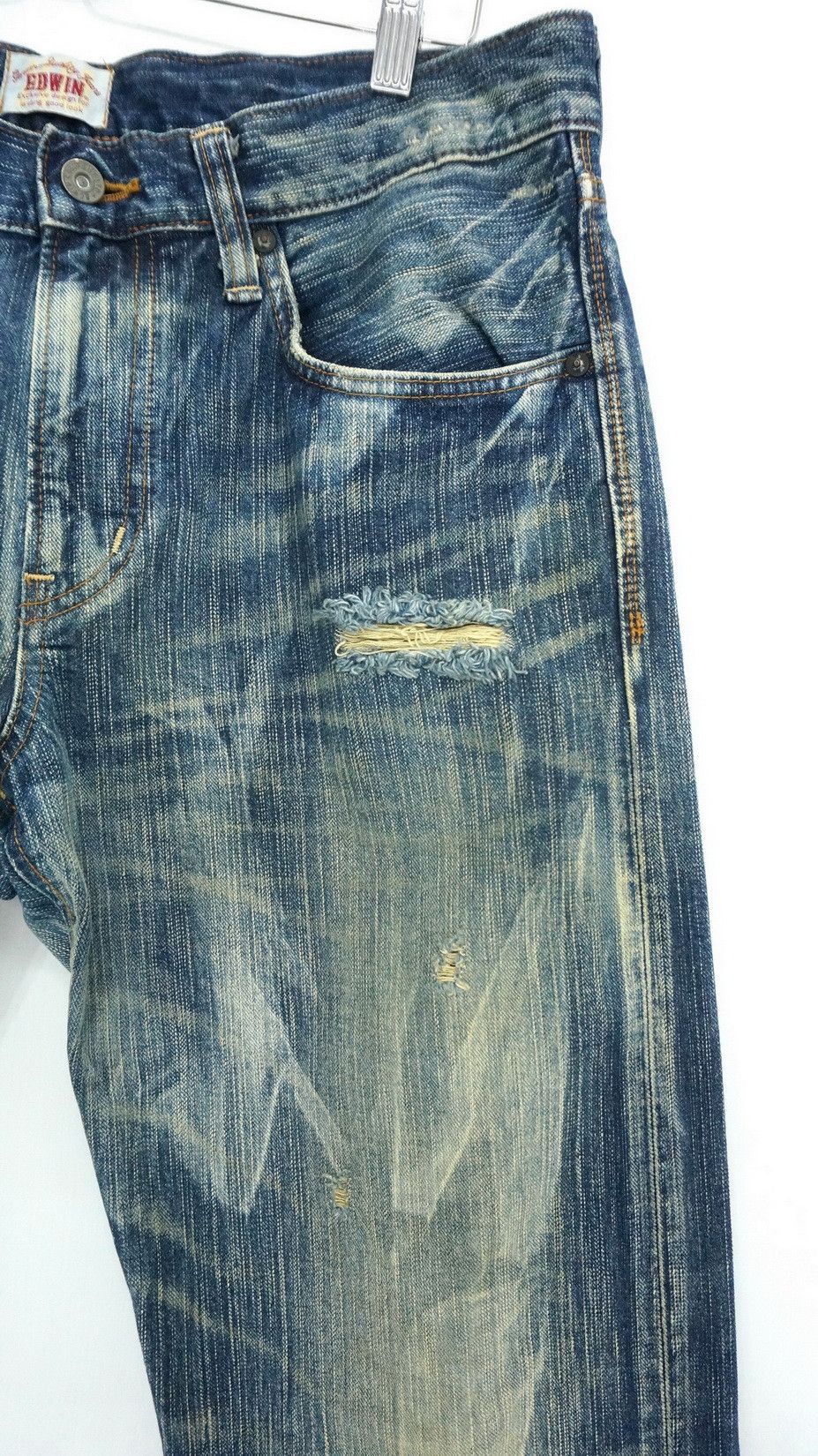 Edwin Steals! EDWIN Exclusive Vintage Distressed Jeans Size US 34 / EU 50 - 5 Thumbnail