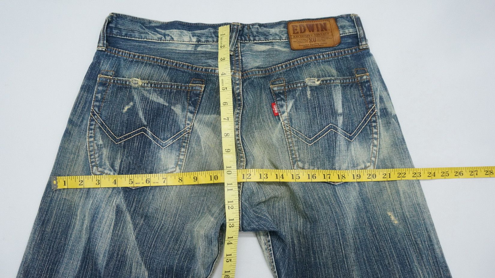 Edwin Steals! EDWIN Exclusive Vintage Distressed Jeans Size US 34 / EU 50 - 15 Thumbnail