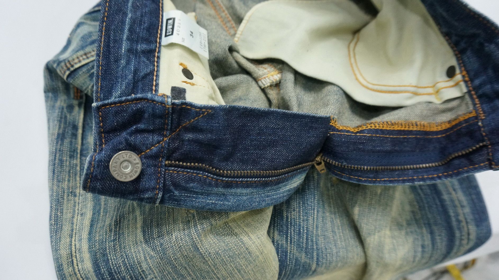 Edwin Steals! EDWIN Exclusive Vintage Distressed Jeans Size US 34 / EU 50 - 17 Thumbnail