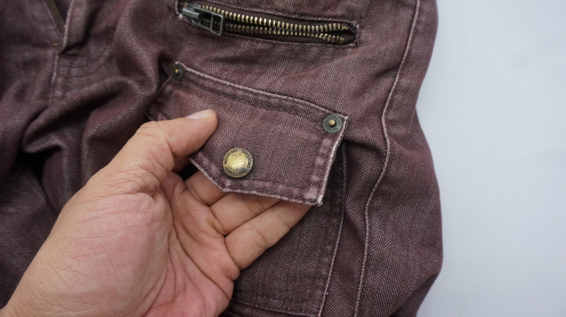 Mossimo VTG Wornout! MOSSIMO Herringbone Faded Bush Skinny Cargo Size US 28 / EU 44 - 22 Thumbnail