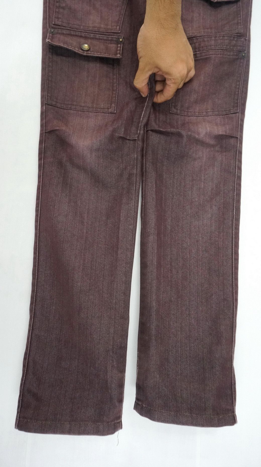 Mossimo VTG Wornout! MOSSIMO Herringbone Faded Bush Skinny Cargo Size US 28 / EU 44 - 5 Thumbnail