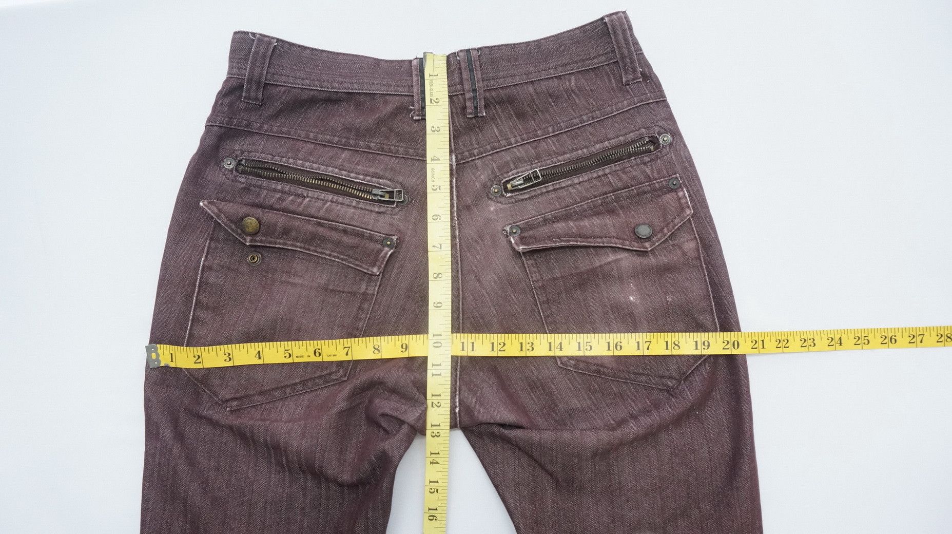 Mossimo VTG Wornout! MOSSIMO Herringbone Faded Bush Skinny Cargo Size US 28 / EU 44 - 17 Thumbnail