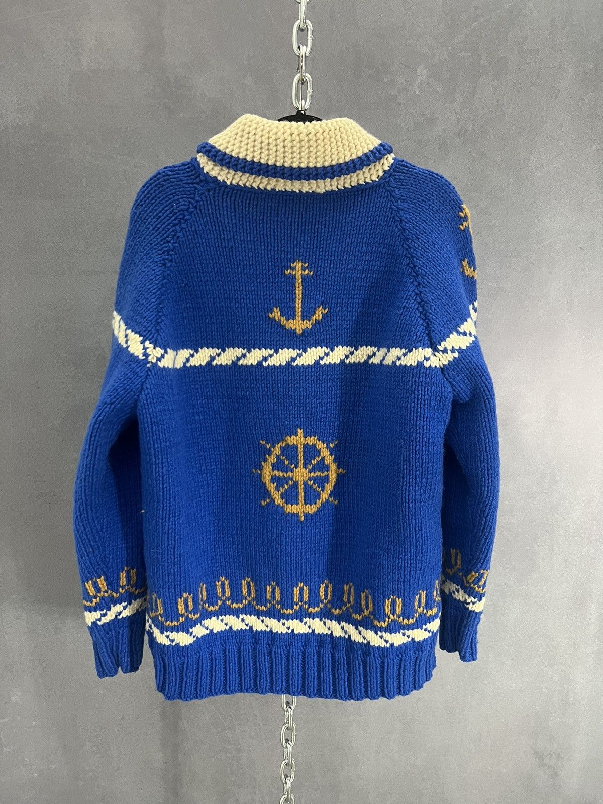 Vintage Vintage 50s nautical cowichan boat motif rare silk lined Size US L / EU 52-54 / 3 - 1 Thumbnail