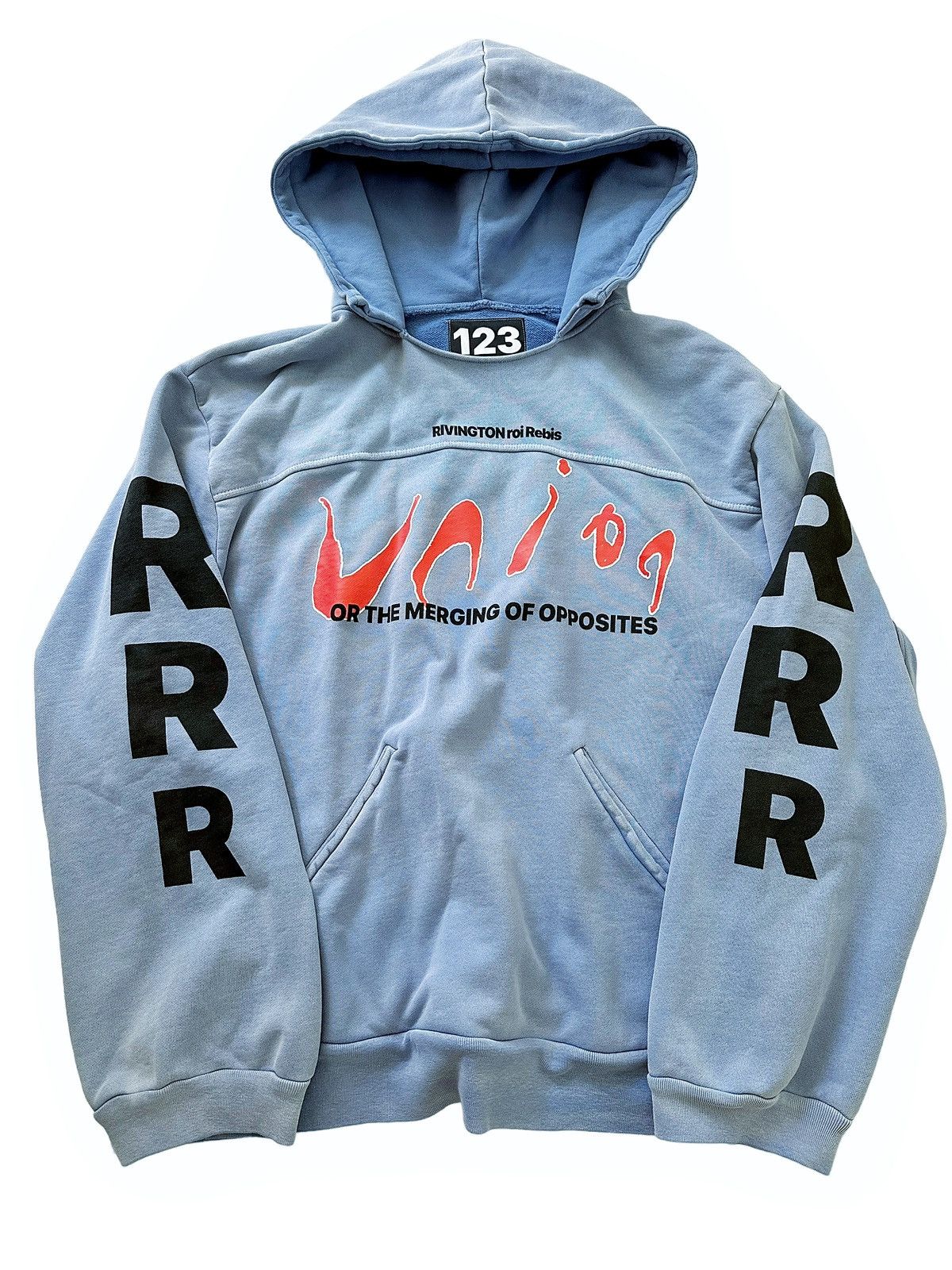 RRR-123 Sz3 Overdyed Blue Union Cut Hoodie | Grailed