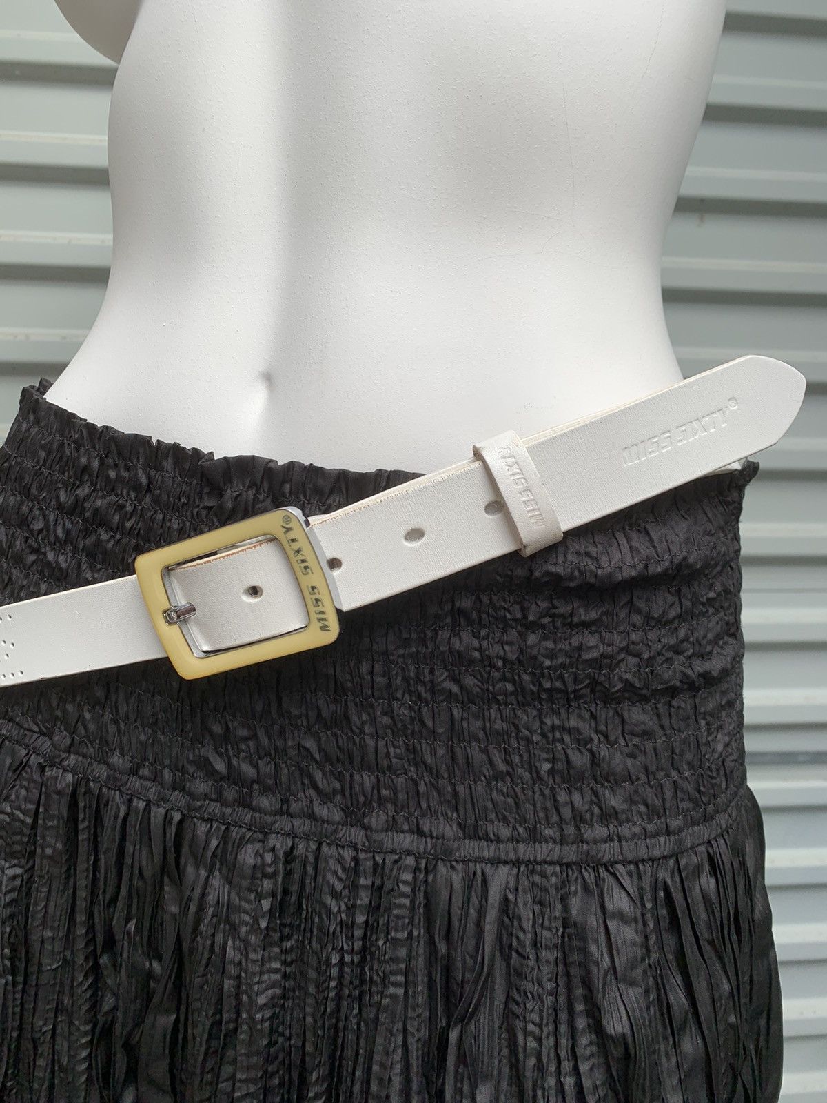 Miss Sixty MISS SIXTY WHITE LEATHER BELT Size ONE SIZE - 1 Thumbnail