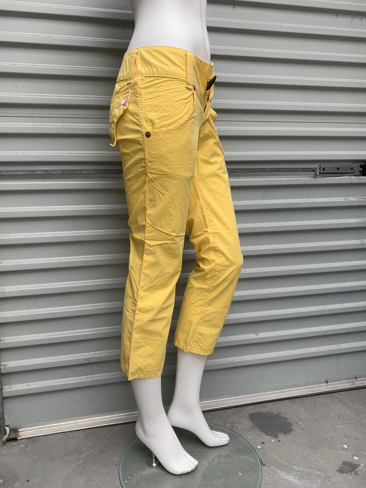 Miss Sixty VINTAGE MISS SIXTY YELLOW COTTON PANTS, MADE IN ITALY Size 24" / US 00 / IT 34 - 1 Thumbnail