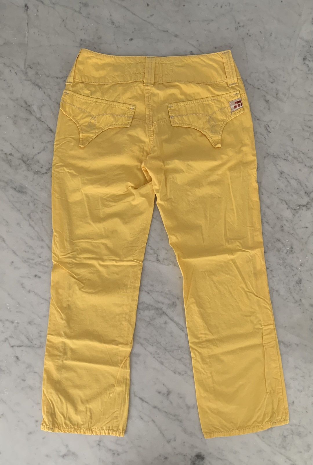 Miss Sixty VINTAGE MISS SIXTY YELLOW COTTON PANTS, MADE IN ITALY Size 24" / US 00 / IT 34 - 7 Thumbnail