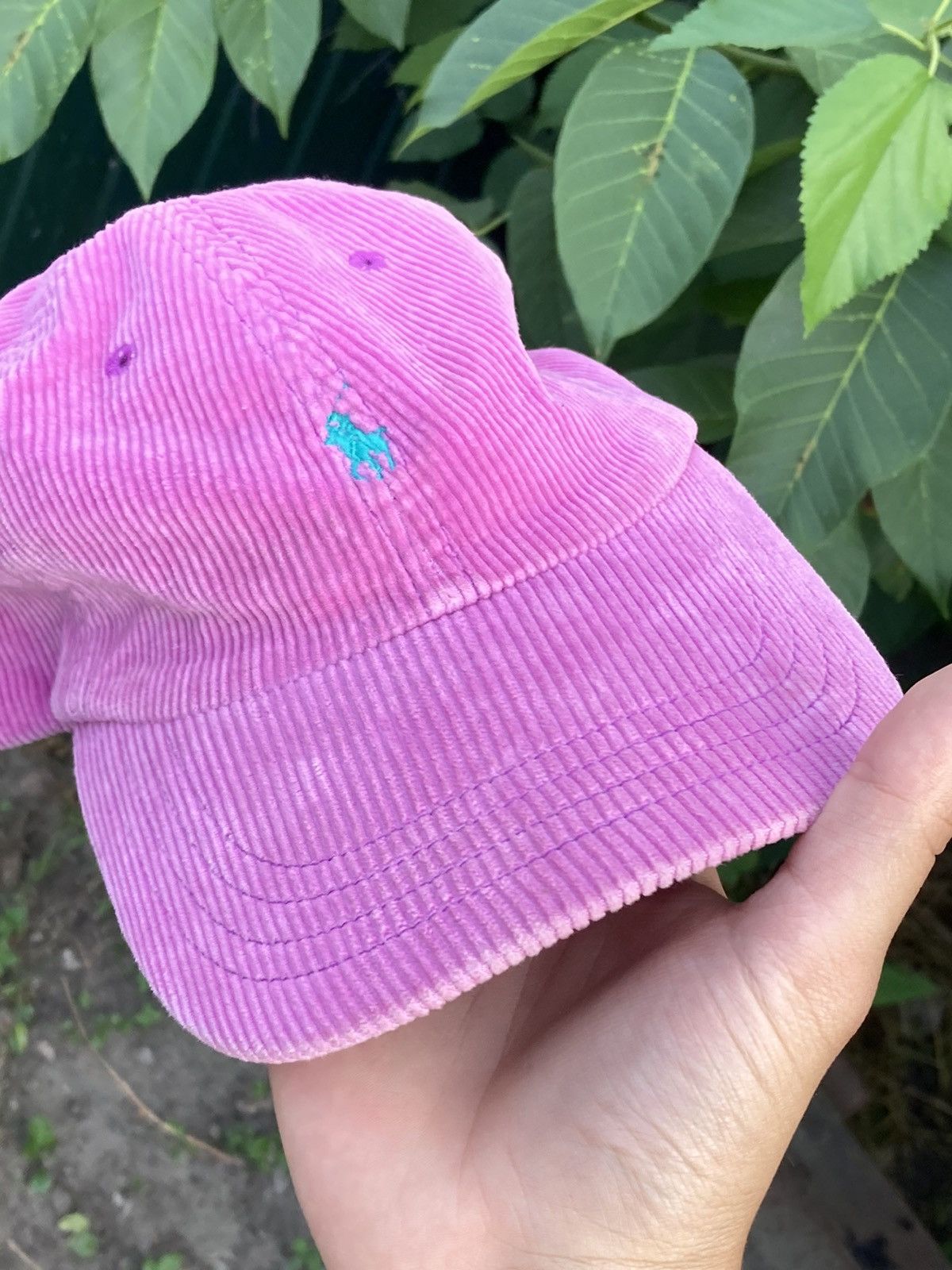 Polo Ralph Lauren × Vintage Vintage Polo Ralph Lauren corduroy pink cap hat Size ONE SIZE - 8 Thumbnail