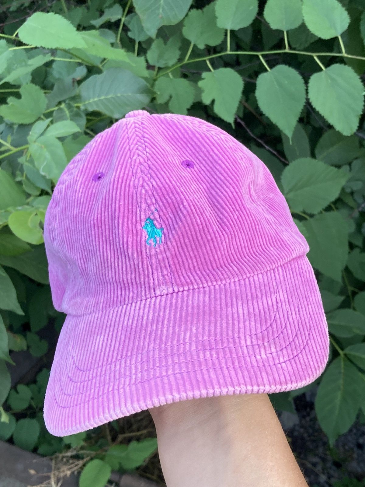 Polo Ralph Lauren × Vintage Vintage Polo Ralph Lauren corduroy pink cap hat Size ONE SIZE - 5 Thumbnail