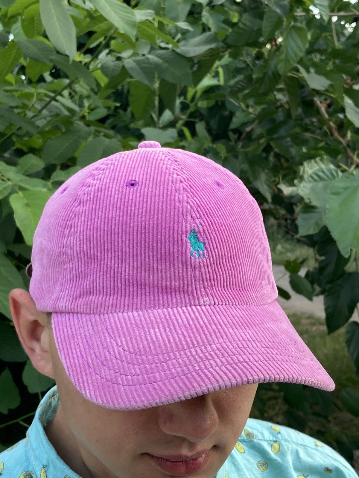 Polo Ralph Lauren × Vintage Vintage Polo Ralph Lauren corduroy pink cap hat Size ONE SIZE - 2 Thumbnail
