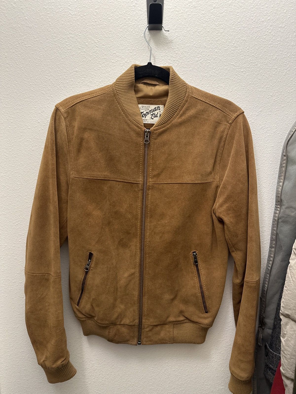 Tan Suede Topman LTD Bomber