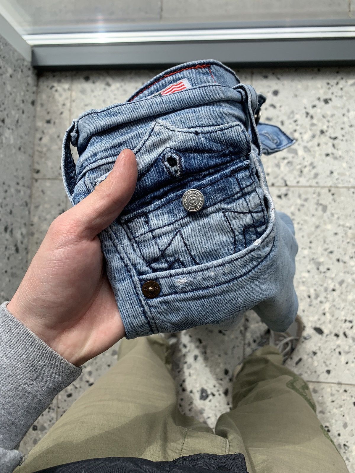 True Religion × Vintage True Religion Vintage Blue Denim Jeans Size US 32 / EU 48 - 14 Thumbnail