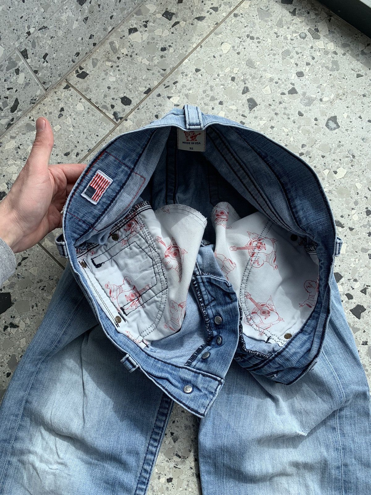 True Religion × Vintage True Religion Vintage Blue Denim Jeans Size US 32 / EU 48 - 13 Thumbnail