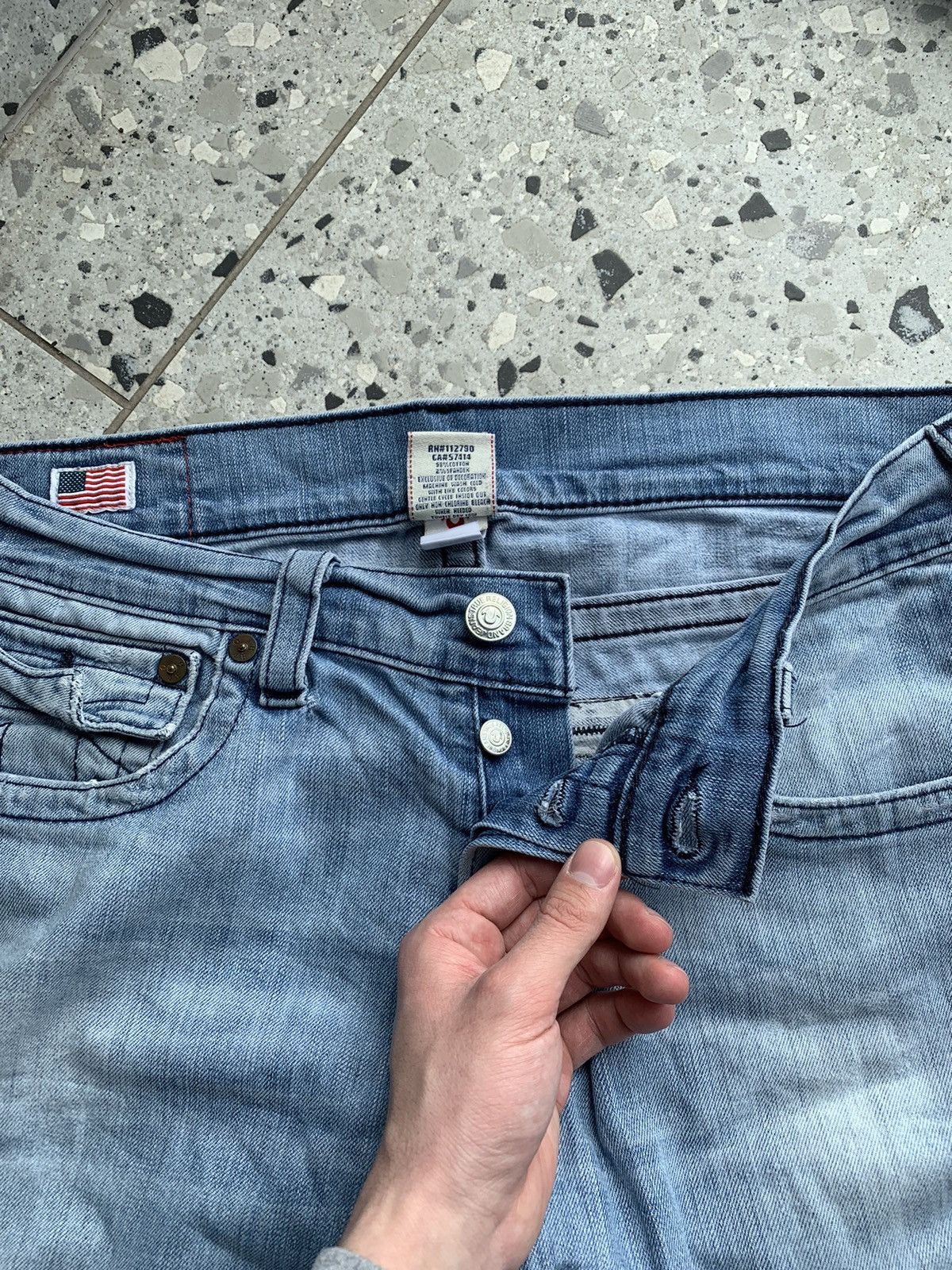 True Religion × Vintage True Religion Vintage Blue Denim Jeans Size US 32 / EU 48 - 10 Thumbnail