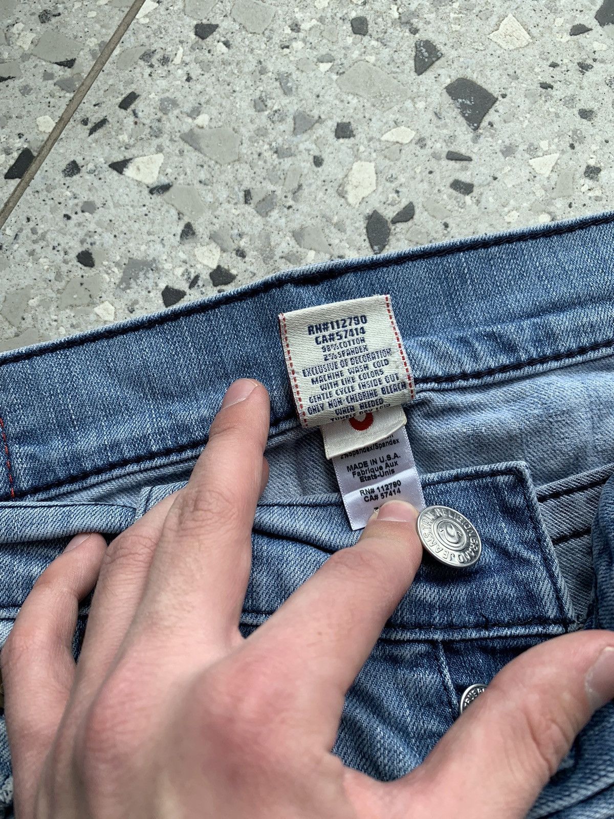 True Religion × Vintage True Religion Vintage Blue Denim Jeans Size US 32 / EU 48 - 11 Thumbnail